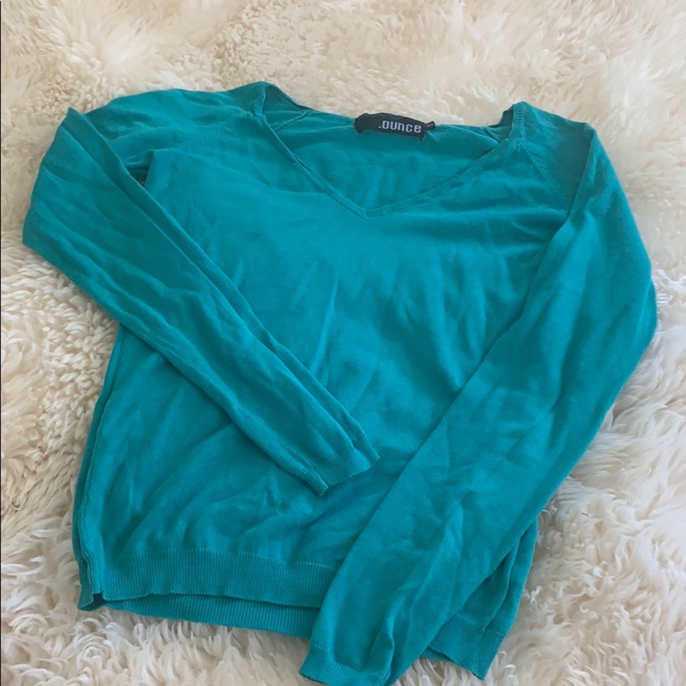 Turquoise light sweater